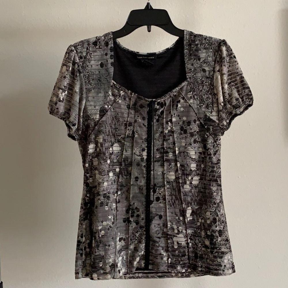 Black Printed Blouse